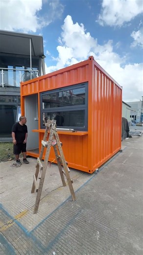 集装箱改造成店铺，成本低到你想不到 #创业 #改造 #小店