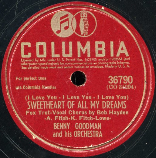 Benny Goodman And His Orchestra - Sweetheart Of All My Dreams / Every Time