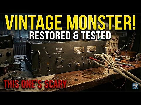 Don't Throw It Away! Restoring a Trashed Technics SE-9600P Power Amplifier. Vintage HiFi Gear Repair