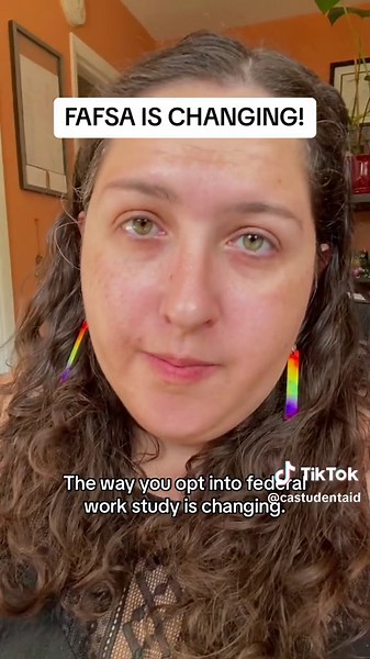 This is a big change for students who get Federal Work Study! You will no longer be able to opt in through FAFSA. Starting in 2024-25, you will have to talk to the financial aid office to ask about adding Federal Work Study to your award package. This won’t affect 2023-24 students who already have work study. Follow us for all the latest updates on the changes to FAFSA and financial aid. #WorkStudy #WorkStudyStudent #UniversityOfCalifornia #CaliforniaStateUniversity #CaliforniaCommunityCollege #