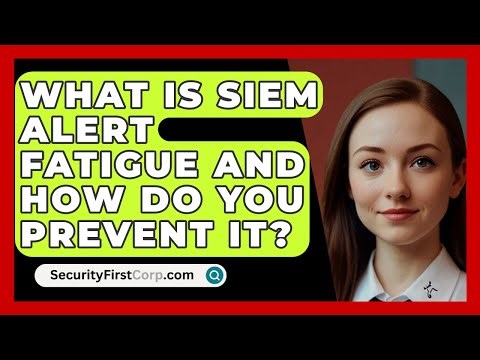 What Is SIEM Alert Fatigue And How Do You Prevent It? - SecurityFirstCorp.com