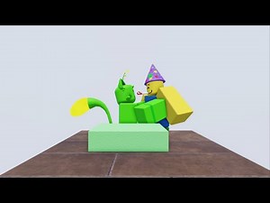 Gnarpy cuts a xan cake | Roblox Animation