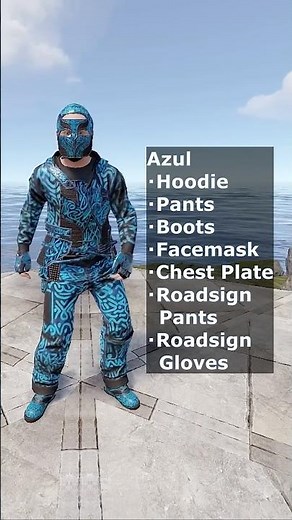 Rust Azul Full Armor Set