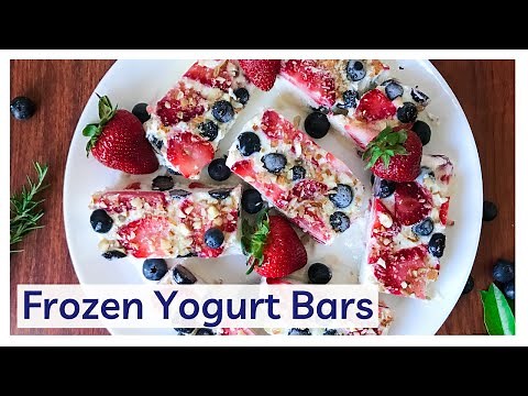 Frozen Yogurt Bars | easy recipe