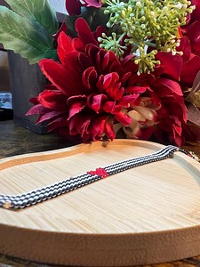 Handmade Miyuki Bead Bracelet Red Heart Design With a Matte Black and White Color Pattern - Etsy