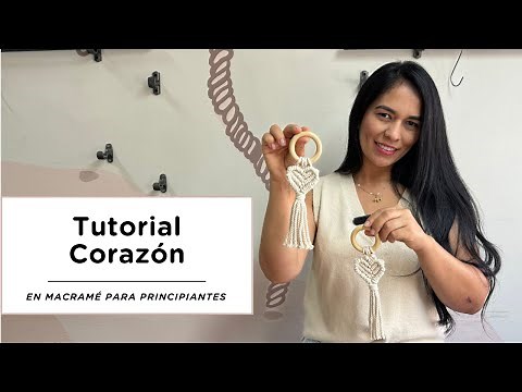 Cómo Hacer un Corazón en Macramé | Servilletero, Llavero o Decoración Navideña (Paso a Paso)