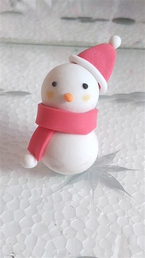 DIY Clay Snowman in 30 Seconds #shorts #ytshorts #creativeclayideas #diy #art