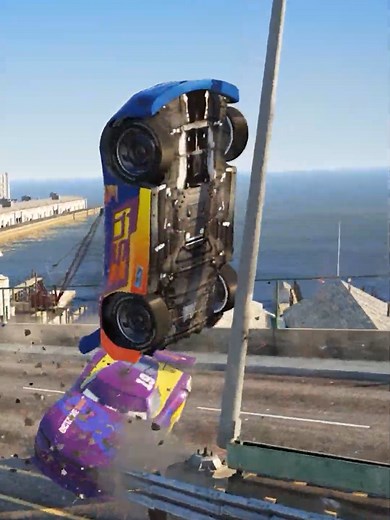 Cars 3 Next-Gen Racers Bridge Crash Highlights
