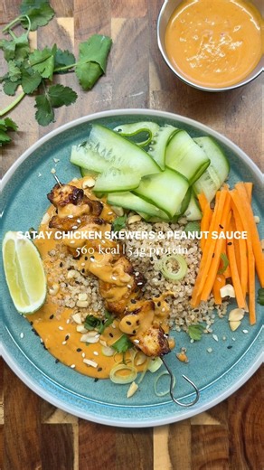 Satay Chicken Skewers with Peanut Sauce