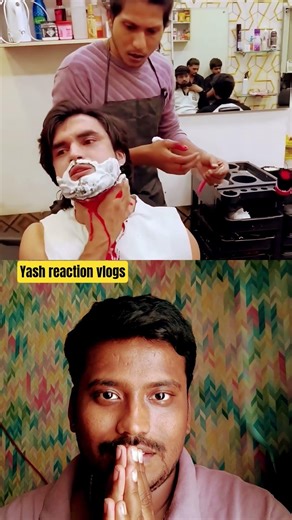 barber shop prank goes wrong fast #comedy #shorts #fails