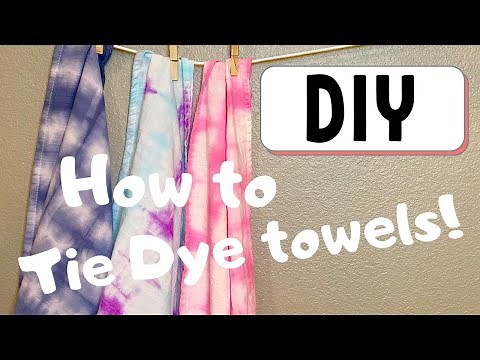 DIY: How to Tie Dye towels