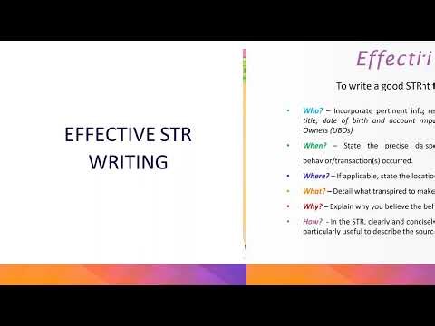 Suspicious Activity Transaction Reports & Red Flags for TCSPs