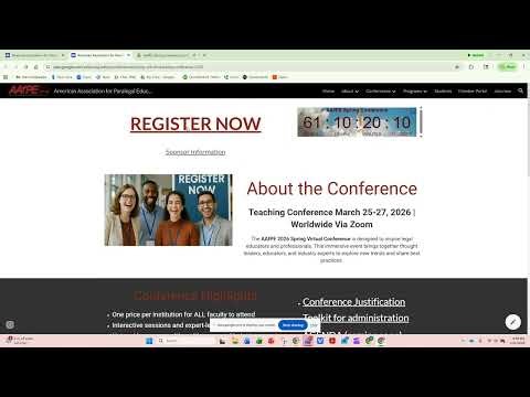 Spring Conference registration instructions