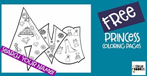 AVA - Free Printable Princess Coloring Page  — Stevie Doodles