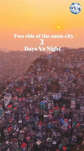 Two Sides of Same City 🌆✨ Day vs Night Transformation #Shorts