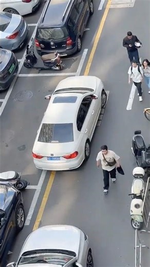 Moving the car forward and then backward is the only way to get it into a tight space