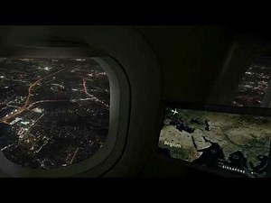 11H Dark First Class Night Flight: Chicago to Honolulu | Futuristic HUD & Cabin Ambience