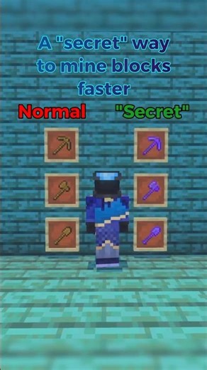 A Trick to Mine Faster in Minecraft