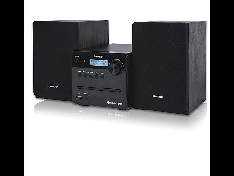 Sharp XL B515DBK 30W Micro Hi Fi System with DAB+ FM Radio, Bluetooth, CD, USB MP3 Playback Charging