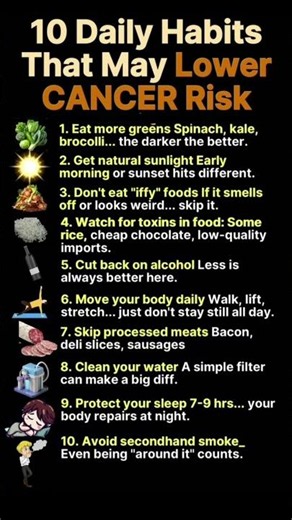 10 Daily Habits That May Lower Your Cancer Risk