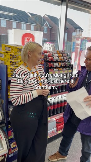 BBC Lincolnshire's Scott Dalton is on air in our food stores 📻 We're supporting the Make a Difference Awards by playing Scott's appeal for nominations over our instore radio 📣 Our Community Manager, Sam Turner, spoke about these very special awards with BBC journalist Karl Bird at our Springfield Road Food Store in Grantham 🌟 If you know someone locally who's doing something amazing for the community, it's time to celebrate them 💙 Submit your nominations: https://www.bbc.co.uk/programmes/art