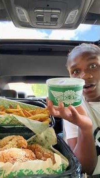 Wing Stop With XL Ranch🪽🤤‼️ #wingstop #ranch #mukbang #foodreview
