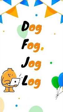 Learn to Rhyme with the -og Family! 🐶🌫️ Dog, Fog, Jog, Log! | Fun Phonics for Kids