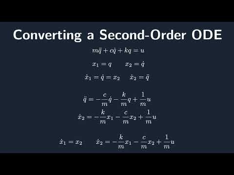 Converting an ODE to State-Space Form