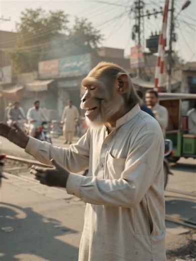 sai gal ay yaar🤣🤣🤣🤣 #ai #aimonkey #sufyancreator #funnymonkey | Funny Videos