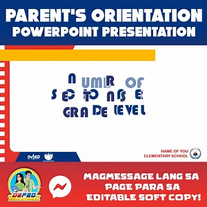 8.9K views · 11 reactions | Parents' Orientation SY. 2025-2026 ✅ Ready to present ✅ Editable in PPT #brigadaeskwela25 #depedposters #classroomdecor | DepEd Educational Charts and Posters | Facebook