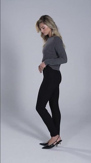 Womens Rafaella® Ponte Slim Ankle Dress Pants w/ Hardware