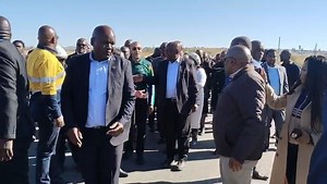 WATCH | President Cyril Ramaphosa and senior officials visit the Efata Bridge, where a scholar transport vehicle was swept away by floods and killed all the occupants. Video: LULAMILE FENI | Daily Dispatch