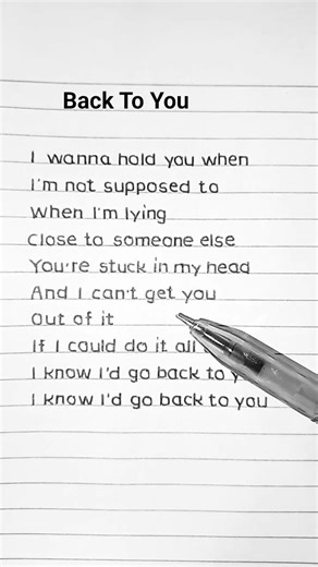 Back To You - Selena Gomez (Lyrics)