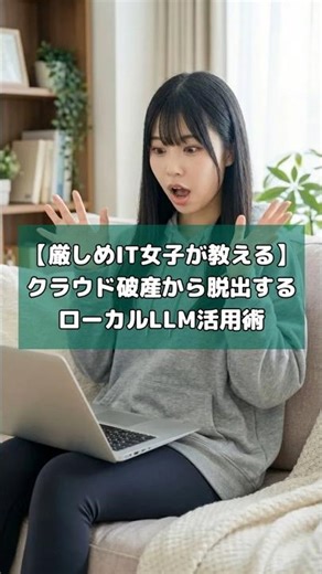 【厳しめIT女子が教える】クラウド破産から脱出するローカルLLM活用術