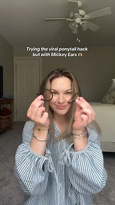 Did I just accidentally stumble upon the BEST hairstyle for Mickey ears?! Definitely wearing this style next time I’m in Disney 🤭🤍🫶🏻 #disneyhair #disneyhairstyle | Brooke - Dreambiginasmallworld