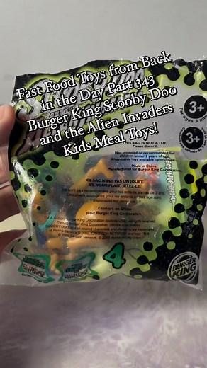 CPJ Collectibles on Instagram: "Fast Food Toys from Back in the Day Part 343 Burger King Scooby Doo and the Alien Invaders Kids Meal Toys! . . #scoobydoo #retrotoys #toyunboxing #unboxingvideo #retrovibes #burgerking #2000skids #2000sthrowback #2000snostalgia #happymealtoys"