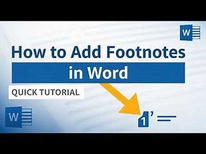 How to Add Footnotes in Word । Quick Tutorial