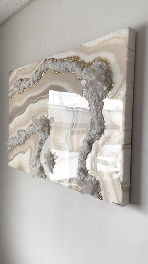 Radiant Brazilian Quartz Crystal Artwork with Druzy Effect