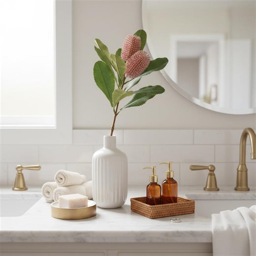 Light Mauve Banksia Artificial Flower Spray, Realistic Faux Native Banksia, Silk Banksia for Home Decor, Wedding Event Styling - Etsy