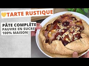 How to make a healthy and delicious plum tart?