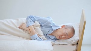 Senior Asian Man Sleeping On Bed Stock Footage Video (100% Royalty-free) 1098670381 | Shutterstock