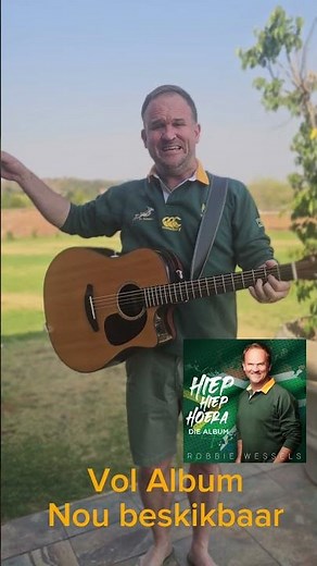 Robbie Wessels - Nuwe rugby worldcup album beskikbaar op alle streaming platforme