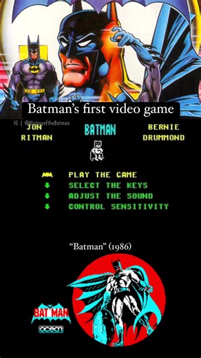 Batman’s first video game, the classic 8-bit wonder “Batman” (1986), was released on November 11, 1986 and licensed by Ocean Software. #Batman #VideoGames #DC #OTD 🦇🎮 | History of The Batman