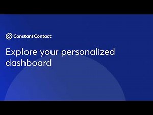 Exploring your personalized dashboard | Constant Contact