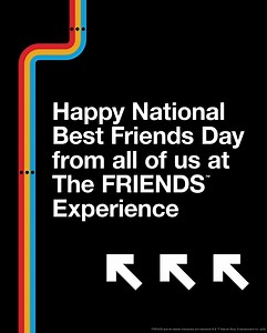 Celebrate National Best Friends Day with code BESTFRIENDS for 15% off at The FRIENDS™ Experience Retail Store online! Whether you have one best friend or six, we hope you celebrate together. Tag your bestie! Good for use only online on Wednesday, 6/8 from 12am to 11:59pm PT. | The FRIENDS Experience