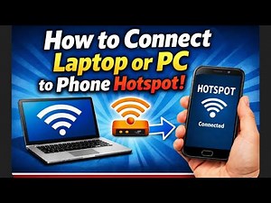 How to Connect a Laptop or PC to Mobile Hotspot