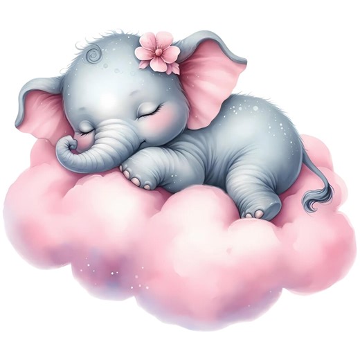 Elephant Pink Cloud - Fabric Panel Square ~4"x4",5x5, 6x6, 8x8, 10x10, 12x12, 14x14 for Sewing Projects - Etsy