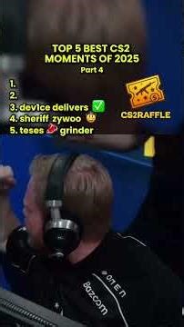 Top 5 CS2 Moments of 2025 - Part 4 🤩 #counterstrike2