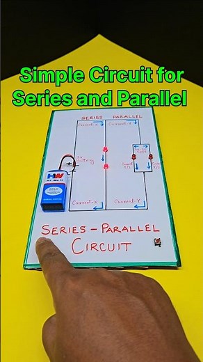 Simple Circuit for Series and Parallel 😊 Science Project #circuit #shrots #ytshorts
