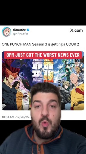 This is sooo unfortunate #opm | one punch man season 3